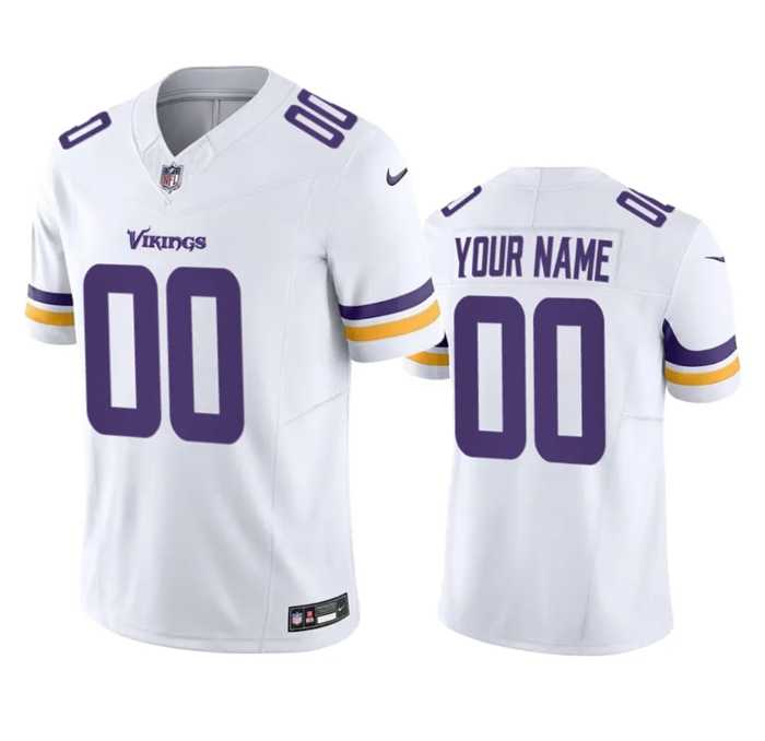 Men & Women & Youth Minnesota Vikings Active Player Custom White 2023 F.U.S.E. Vapor Untouchable Stitched Jersey->customized nfl jersey->Custom Jersey
